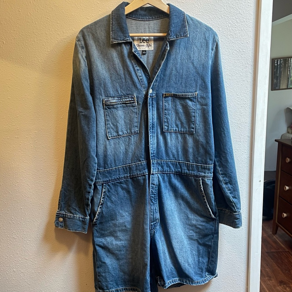 Lee Denim Zip Up Jumpsuit